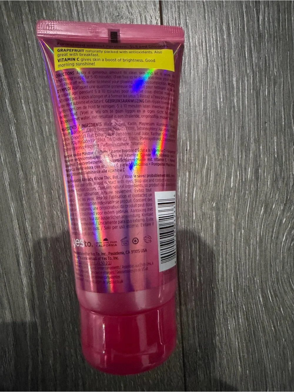 Yes To Grapefruit Brightening Unicorn Mud Mask